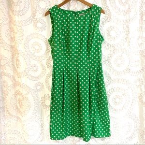 Green and White Polka Dot Dress Barn Dress